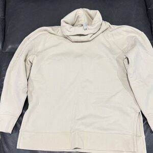 Athleta Cream Cowl Neck Sweater
